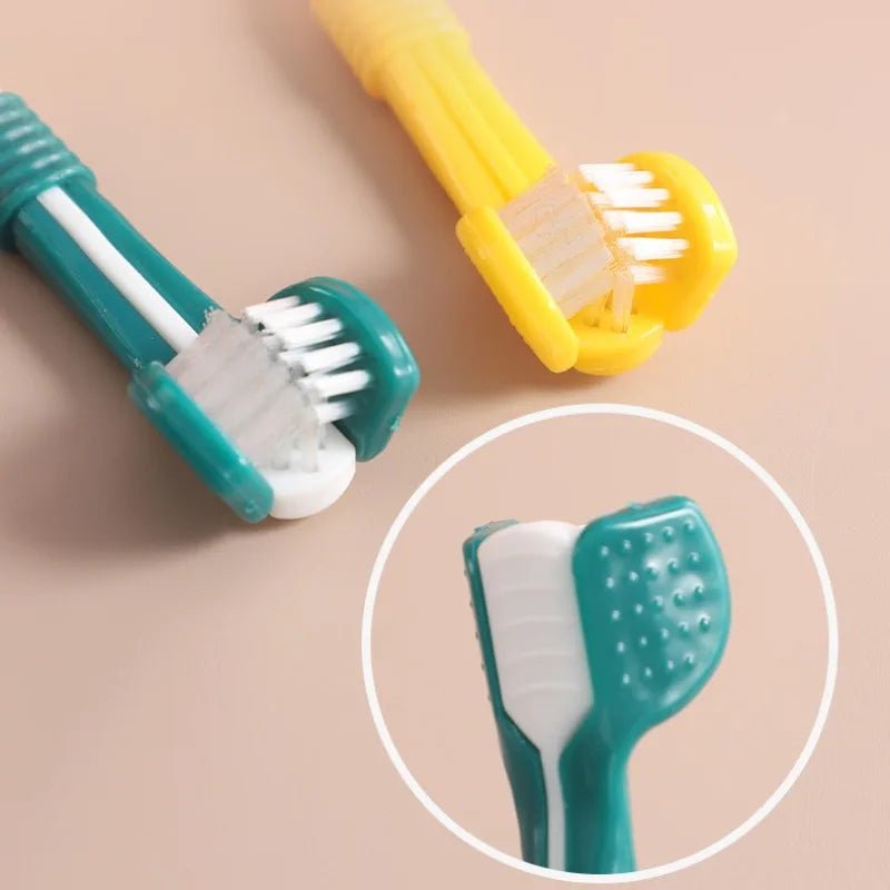 Smart 3-Sided Dog Toothbrush and Cat Toothbrush – Ergonomic Design for Effective Oral Care, Soft Bristles, Easy to Clean 4