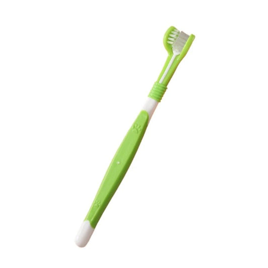 Smart 3-Sided Dog Toothbrush for Effective Plaque Removal – Ergonomic Design for Cats and Dogs 0