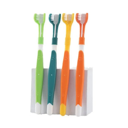 Smart 3-Sided Dog Toothbrush for Effective Plaque Removal – Ergonomic Design for Cats and Dogs 3