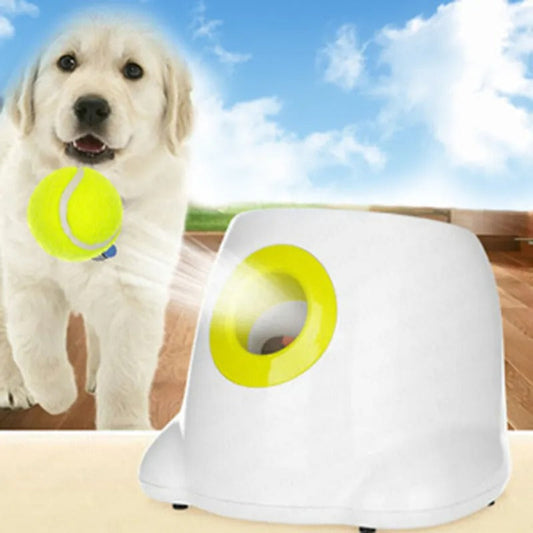 Smart Automatic Ball Launcher for Dogs with Infrared Sensor - Adjustable Distance Settings, Includes Tennis Balls 0