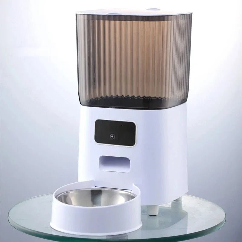 Smart Automatic Pet Feeder 5L with Camera and Voice Recording – Ideal for Cats and Dogs 0