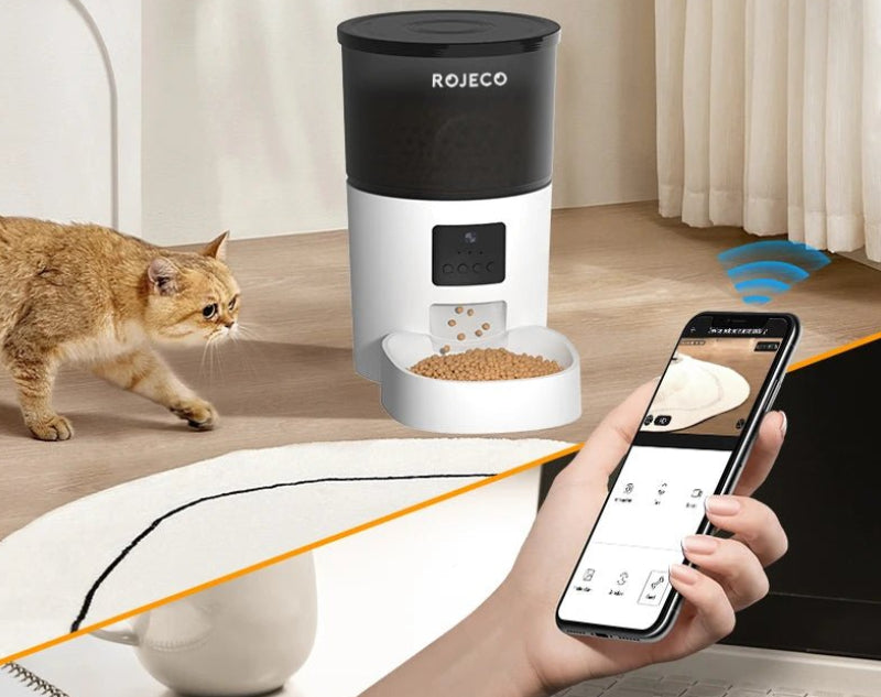 Smart Automatic Pet Feeder with HD Camera and Voice Recorder – Remote Control for Cats and Dogs 6