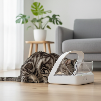 Smart Automatic Pet Feeder with Microchip Recognition for Wet & Dry Food - Portion Control Cat and Dog Feeder 1