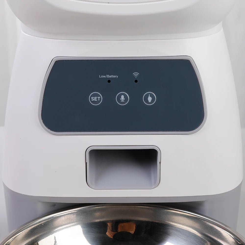 Smart Automatic Pet Feeder with WiFi Control and Voice Recording – 3.5L Capacity 2