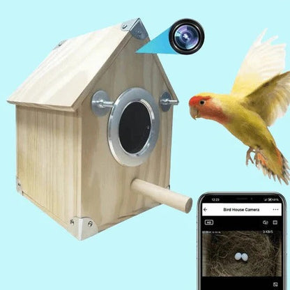 Smart Bird Feeder Box with Integrated Camera for Real-Time Nesting Observation – Weather-Resistant and Easy to Mount 0
