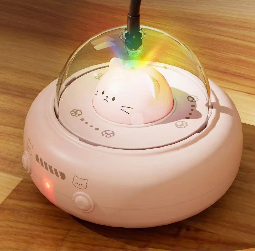 Smart Interactive Cat Toy with Laser and Feather Bells – Engaging 360-Degree Movement 1