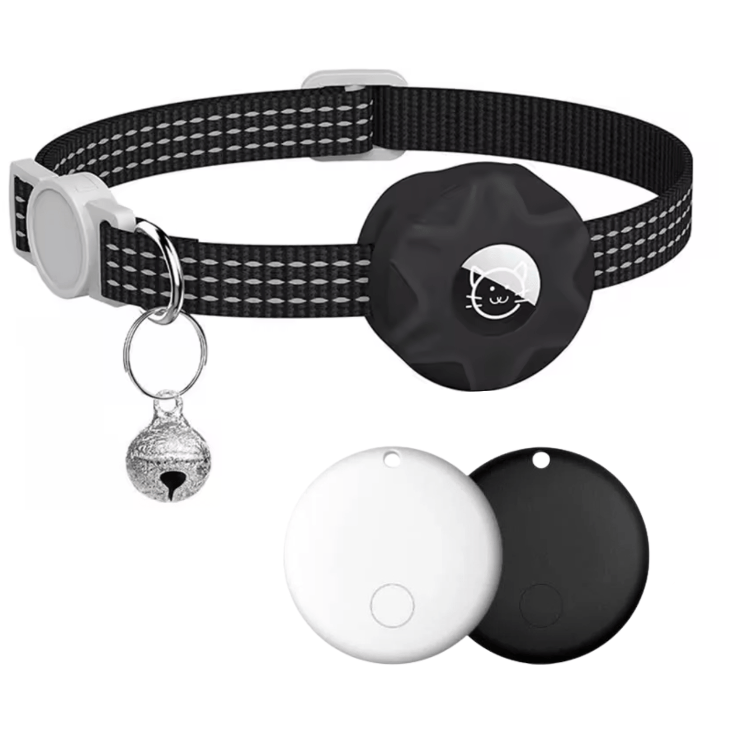 Smart Pet Tracker with Reflective Adjustable Collar for Dogs and Cats – Lightweight Dog Tracking Collar with Long Battery Life 1