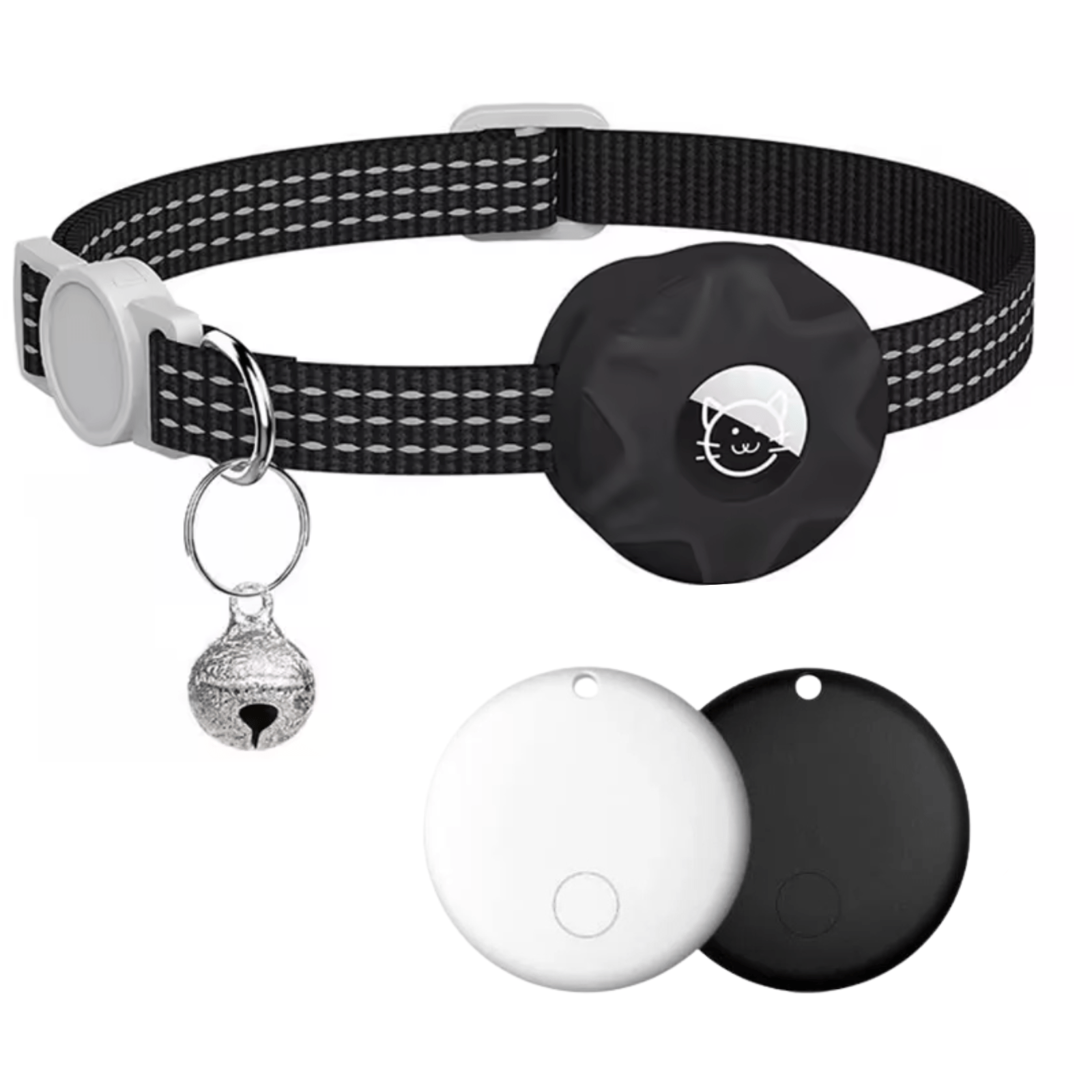 Smart Pet Tracker with Reflective Adjustable Collar for Dogs and Cats – Lightweight Dog Tracking Collar with Long Battery Life 1