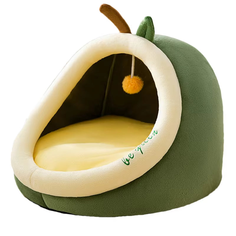 Soft Cozy Cat Bed – Warm Semi-Closed Nest for Cats and Small Dogs, Non-Slip Base, Easy Clean, Available in Multiple Sizes 1