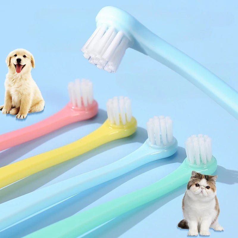 Soft Dog Toothbrush with Compact Brush Head for Small Pets – Ideal for Cats and Dogs 1