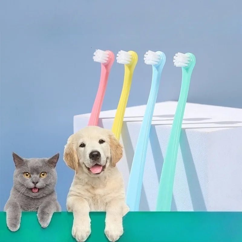 Soft Dog Toothbrush with Compact Brush Head for Small Pets – Ideal for Cats and Dogs 3