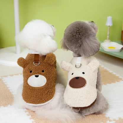 Soft Fleece Teddy Bear Animal Suit for Dogs and Cats – Warm Winter Coat 3
