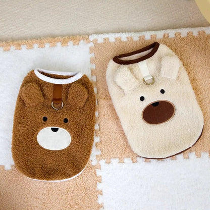 Soft Fleece Teddy Bear Animal Suit for Dogs and Cats – Warm Winter Coat 5