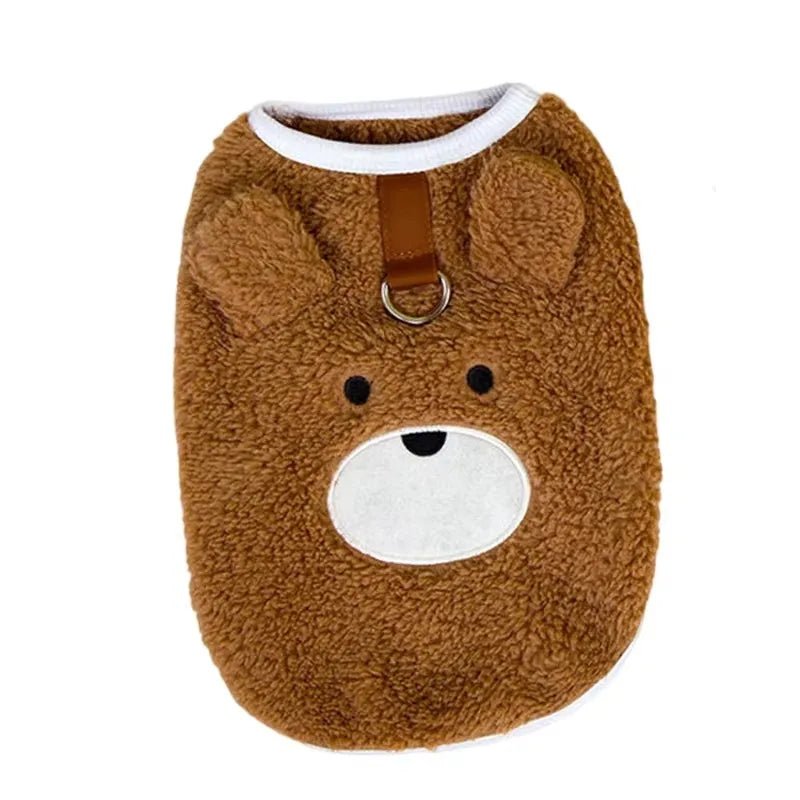 Soft Fleece Teddy Bear Animal Suit for Dogs and Cats – Warm Winter Coat 7