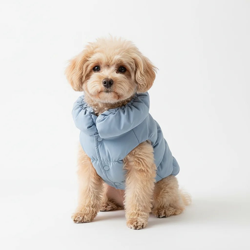 Soft Padded Dog Coat for Winter – Warm and Comfortable Jacket for Small to Medium Breeds, Available in Pink, Blue, Khaki 1