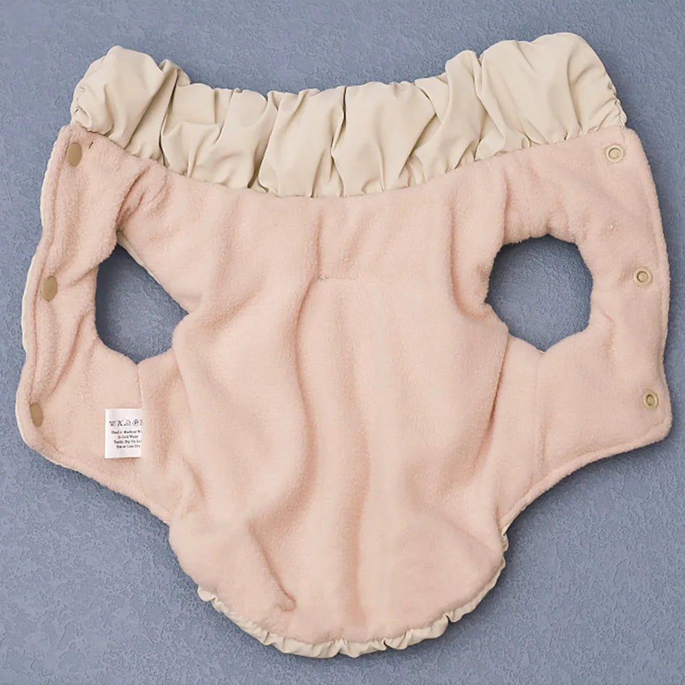 Soft Padded Dog Coat for Winter – Warm and Comfortable Jacket for Small to Medium Breeds, Available in Pink, Blue, Khaki 7