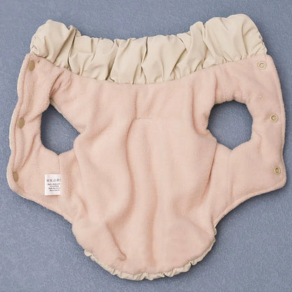Soft Padded Dog Coat for Winter – Warm and Comfortable Jacket for Small to Medium Breeds, Available in Pink, Blue, Khaki 7