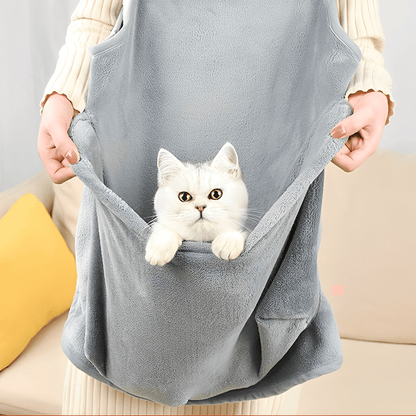 Soft Plush Cat Carrier Sling for Comfortable Travel – Portable Cat Travel Carrier for Hands-Free Cuddles and Safety 1