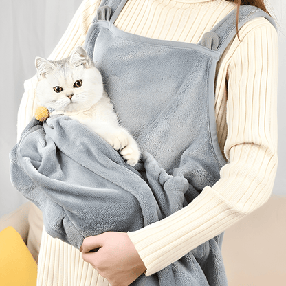 Soft Plush Cat Carrier Sling for Comfortable Travel – Portable Cat Travel Carrier for Hands-Free Cuddles and Safety 2