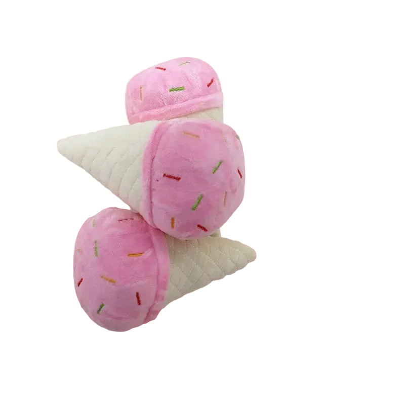 Soft Plush Dog Toy with Squeaker – Adorable Hamburger or Fries Design for Small to Medium Dogs 18