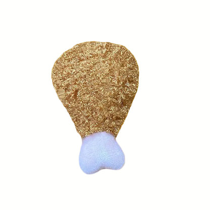Soft Plush Dog Toy with Squeaker – Adorable Hamburger or Fries Design for Small to Medium Dogs 7
