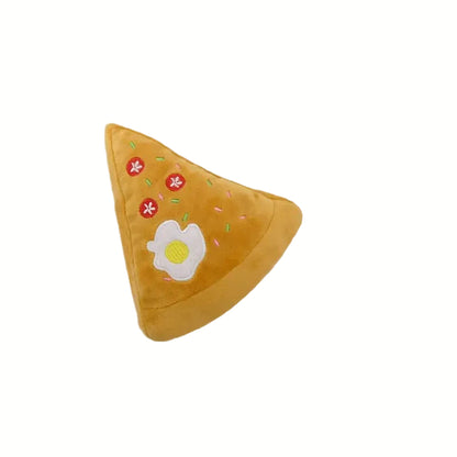 Soft Plush Dog Toy with Squeaker – Adorable Hamburger or Fries Design for Small to Medium Dogs 9