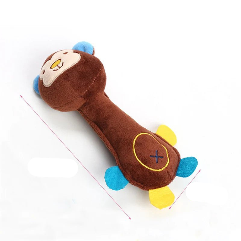 Soft Plush Dog Toy with Squeaker – Ideal for Cuddling and Chewing 0