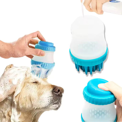 Soft Silicone Pet Bath Brush – 2-in-1 Grooming Tool for Dogs and Cats 2