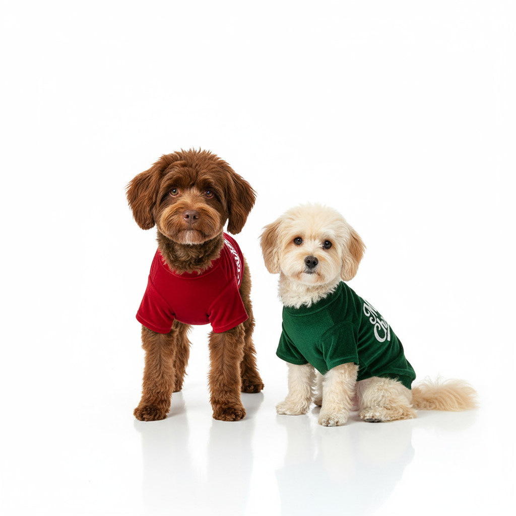 Soft Stretchy Dog Christmas Pajamas - Cozy Red and Green Holiday Outfit for Winter and Fall 2