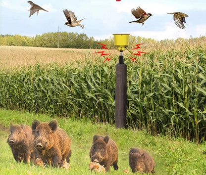 Solar-Powered Bird Deterrent with 110dB Alarm and Strobe Light – Motion Activated Bird Scarer for Gardens and Outdoor Spaces 2