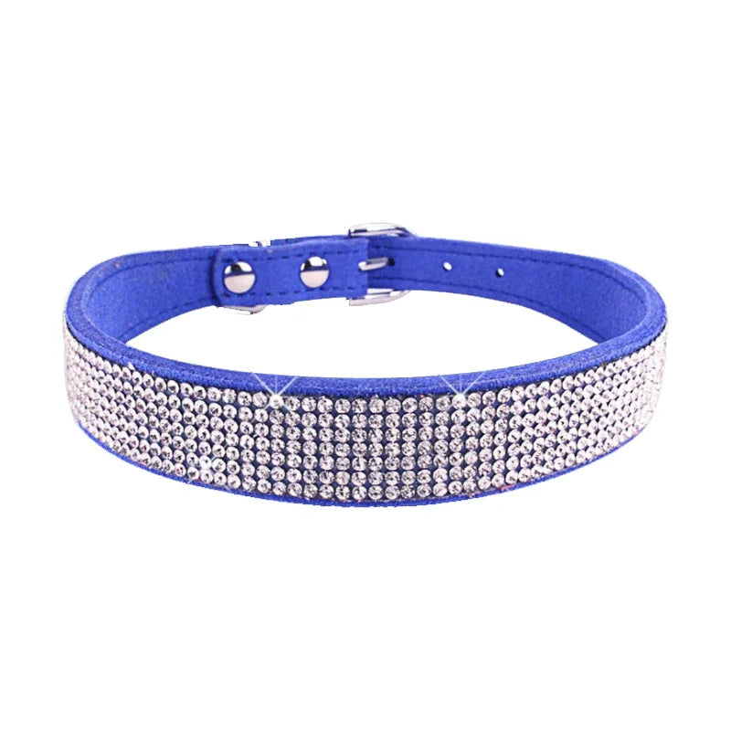 Sparkling Rhinestone Dog Collar for Small to Medium Pets – Elegant, Adjustable, Soft, and Lightweight 3