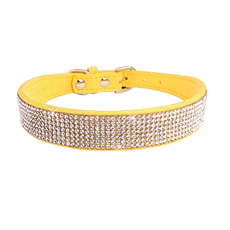 Sparkling Rhinestone Dog Collar for Small to Medium Pets – Elegant, Adjustable, Soft, and Lightweight 5