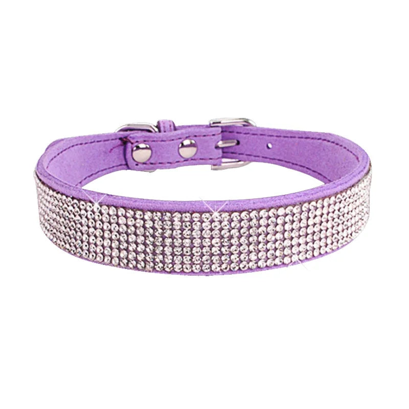 Sparkling Rhinestone Dog Collar for Small to Medium Pets – Elegant, Adjustable, Soft, and Lightweight 6