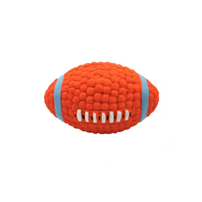 Squeaky Dog Toy Ball for Active Play and Dental Care – Soft Latex, Various Sports Designs, Ideal for All Dogs 0