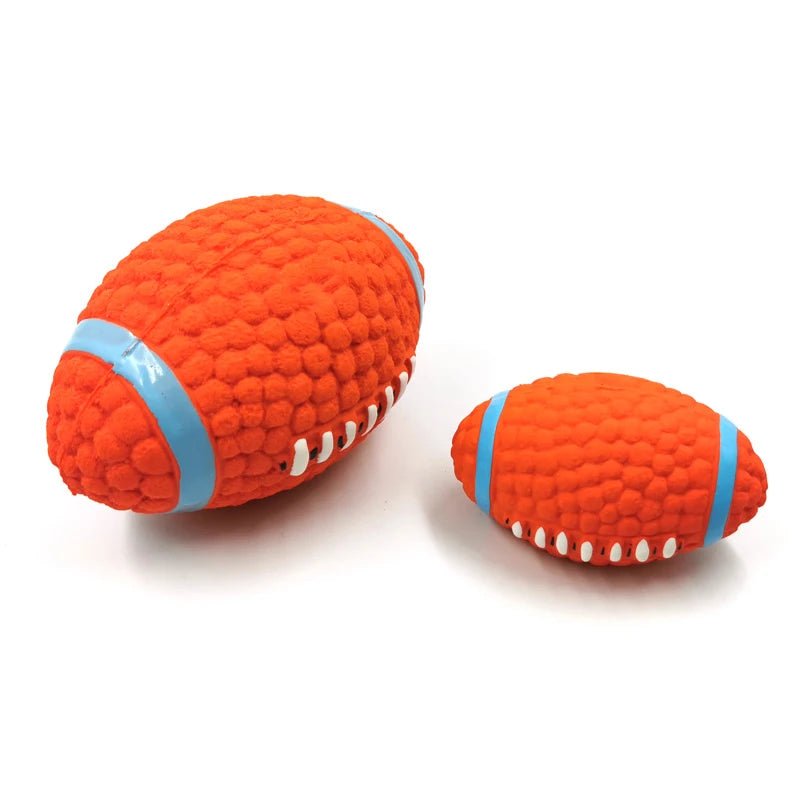 Squeaky Dog Toy Ball for Active Play and Dental Care – Soft Latex, Various Sports Designs, Ideal for All Dogs 4