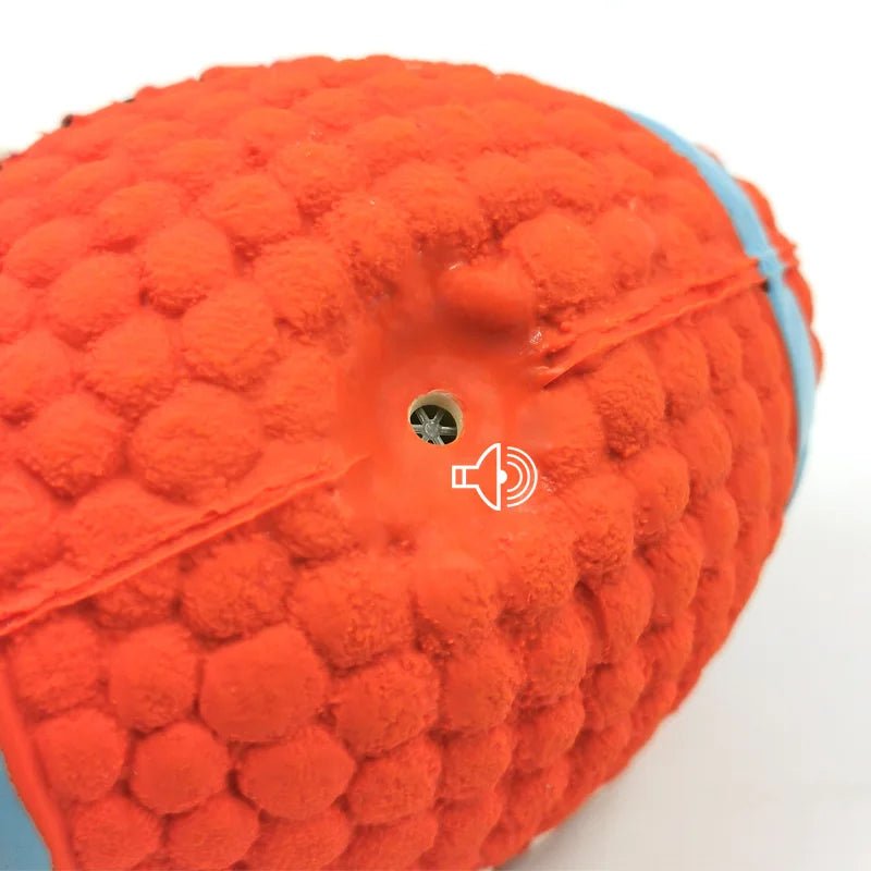 Squeaky Dog Toy Ball for Active Play and Dental Care – Soft Latex, Various Sports Designs, Ideal for All Dogs 5