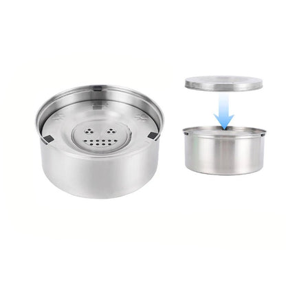 Stainless Steel Anti-Spill Dog Water Bowl – 1L and 3L Options 7