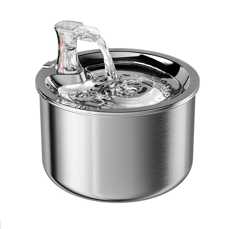 Stainless Steel Cat Water Fountain with 4-Layer Filtration and Motion Sensor – Best Cat Drinking Fountain for Hydration 4