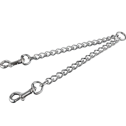 Stainless Steel Double Barrel Dog Leash for Medium and Large Dogs – 150cm Tangle Resistant Training Leash 0