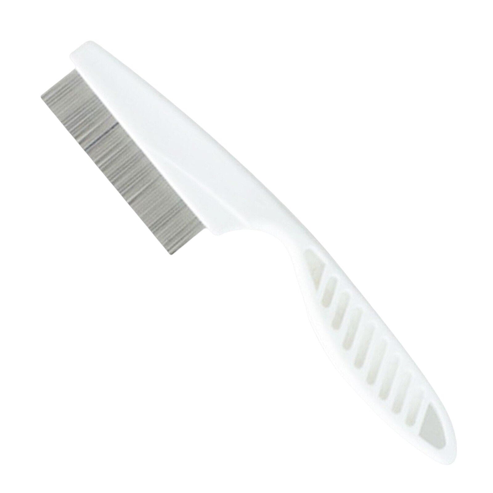 Stainless Steel Flea Comb for Cats and Dogs featuring fine teeth for gentle grooming and effective pest control. 0