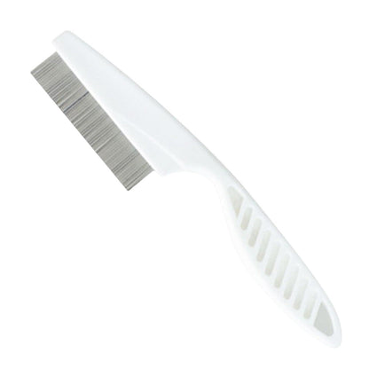 Stainless Steel Flea Comb for Cats and Dogs featuring fine teeth for gentle grooming and effective pest control. 0
