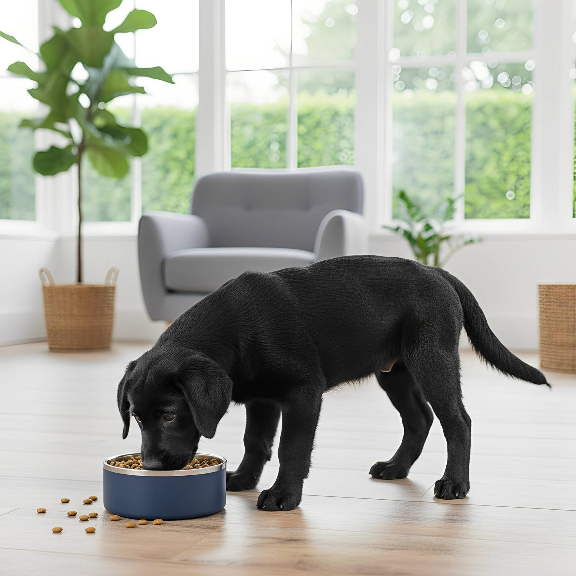 Stainless Steel Non-Slip Dog Bowl – Durable, Easy to Clean Feeding Solution for Comfortable Mealtimes 2