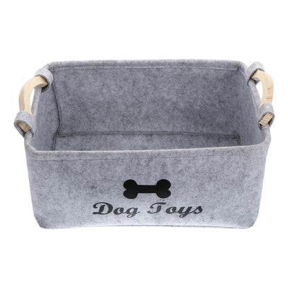 Stylish Felt Storage Basket for Toys and Accessories - Lightweight, Durable Organizer with Wooden Handles, 38x25x18 cm 6