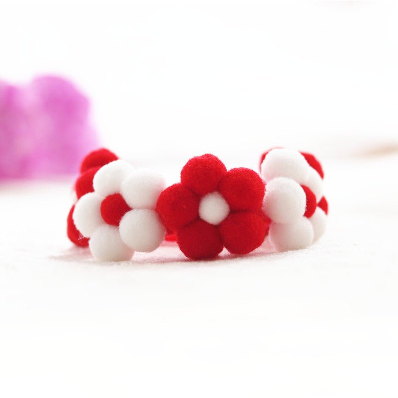 Stylish Knitted Flower Pet Collar for Small to Medium Dogs – Soft Comfortable Fit in Vibrant Colors 11