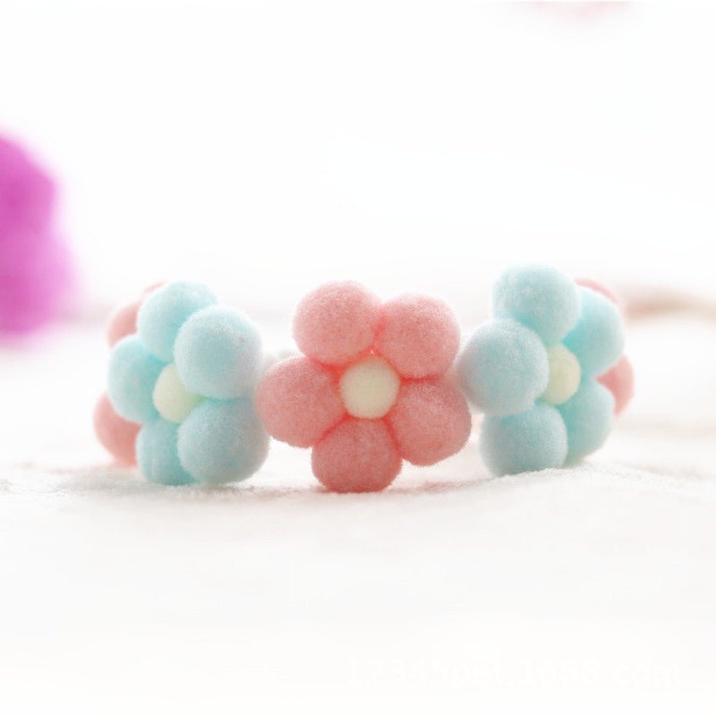 Stylish Knitted Flower Pet Collar for Small to Medium Dogs – Soft Comfortable Fit in Vibrant Colors 3