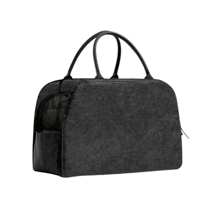 Stylish Multifunctional Pet Travel Bag – Eco-Friendly Leather Design 1