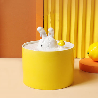 Stylish Rabbit Water Dispenser – Compact, Spill-Proof Design for Constant Hydration, Easy to Clean, 500ml Capacity 1