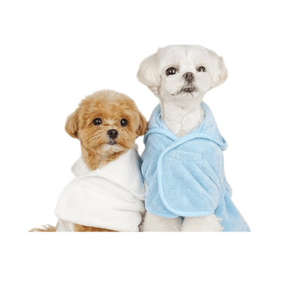 Super Absorbent Dog Bathrobe with Hood – Cozy Microfiber Towel Robe for Quick Drying and Comfort, Sizes S, M, L 1