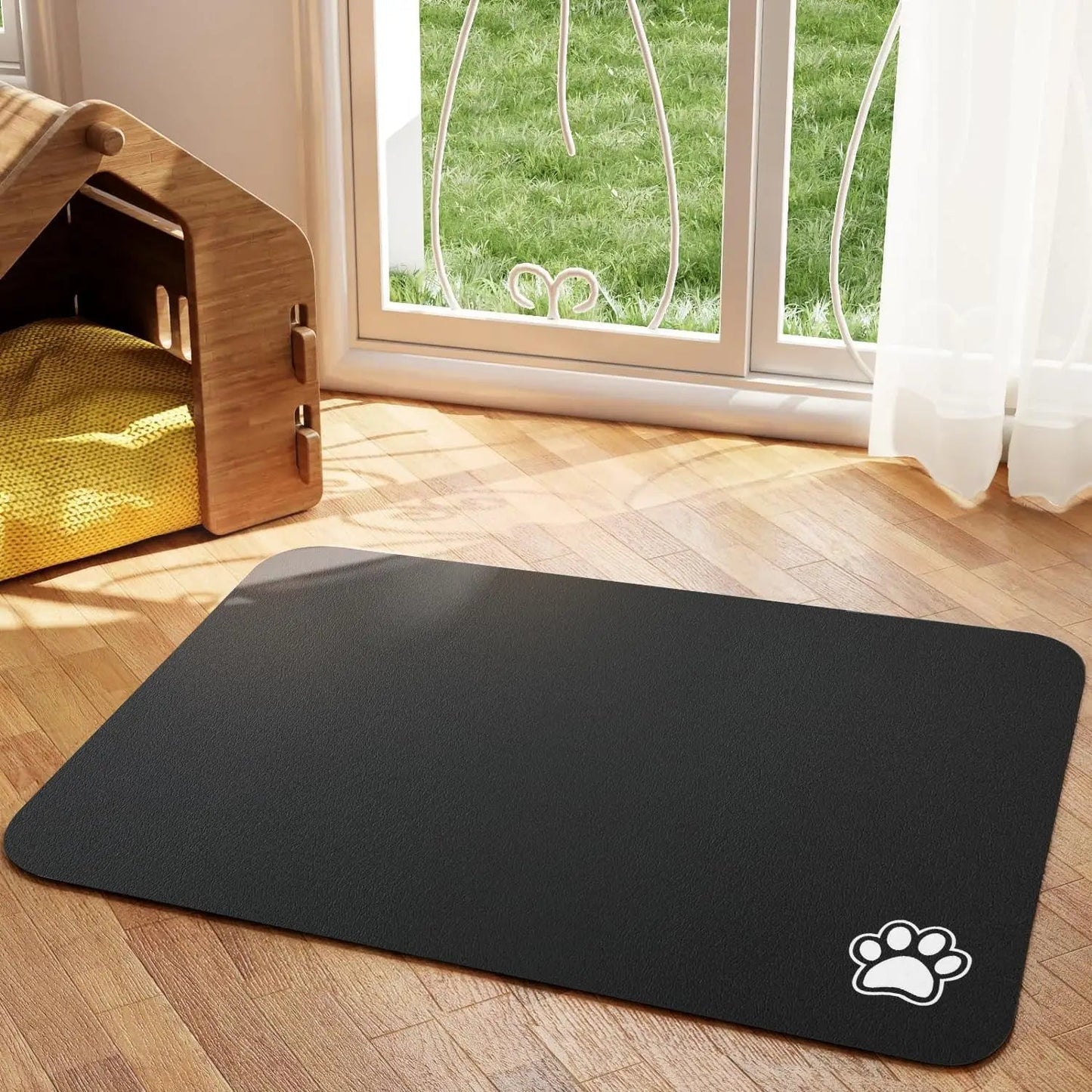 Super Absorbent Non-Slip Feeding Mat for Dogs and Cats – Stylish and Easy to Clean 0