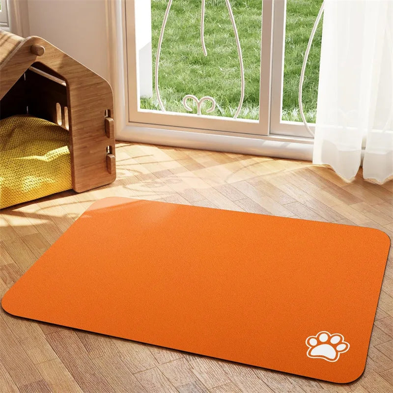 Super Absorbent Non-Slip Feeding Mat for Dogs and Cats – Stylish and Easy to Clean 12
